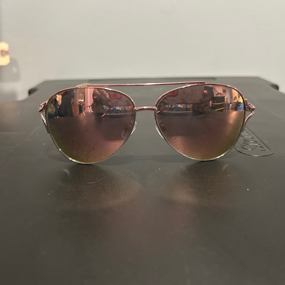Bye Felicia Mirror Aviator Sunglasses - Pink
